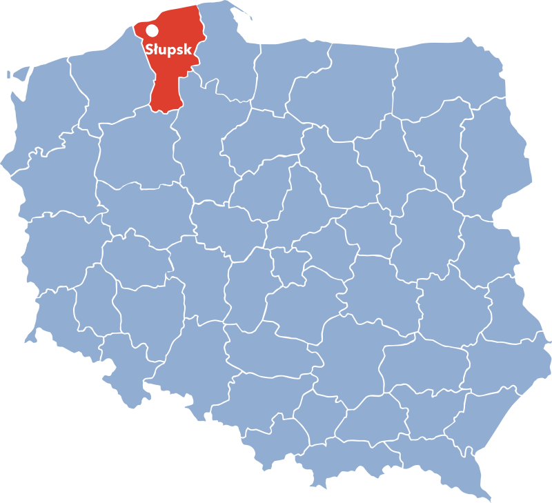 Mapa Słupsk
